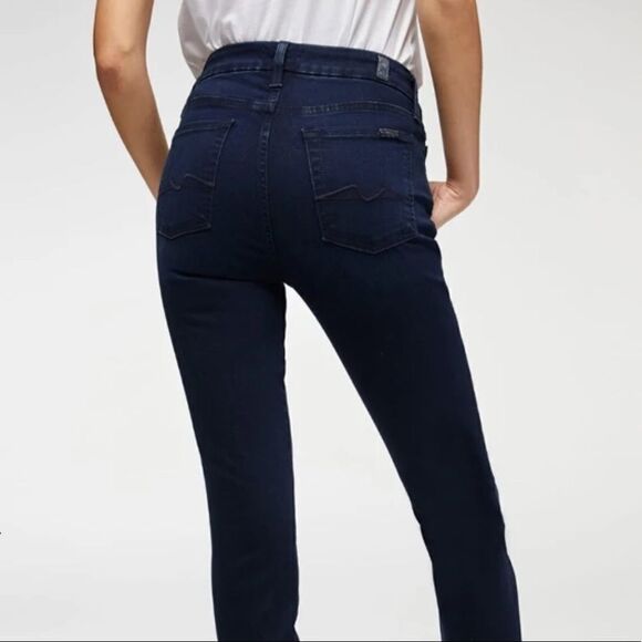 Seven7 Size 4 High Rise Skinny Dark Wash Jeans - Picture 2 of 16